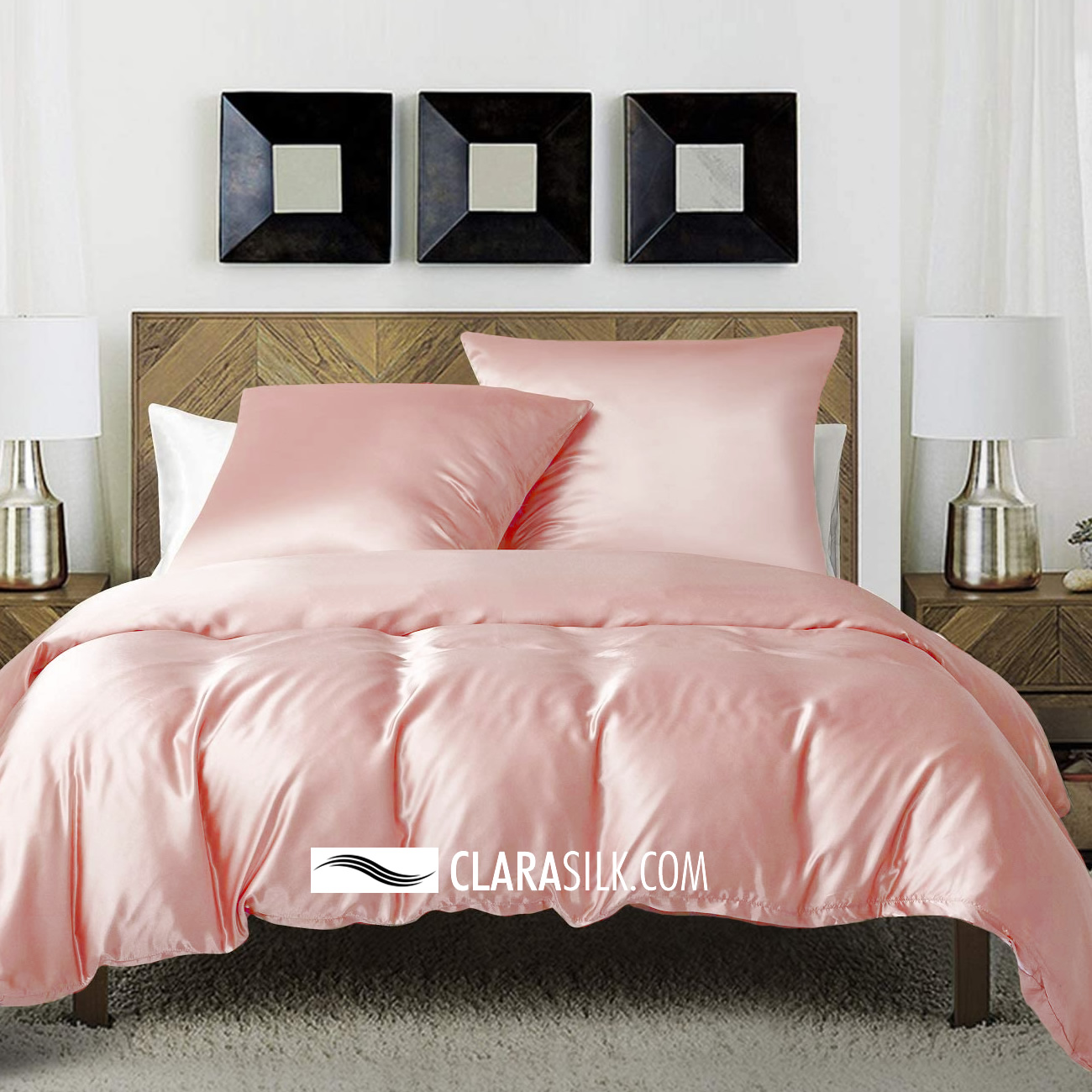Silk Bed Linen -  Barbados - Charming Pink