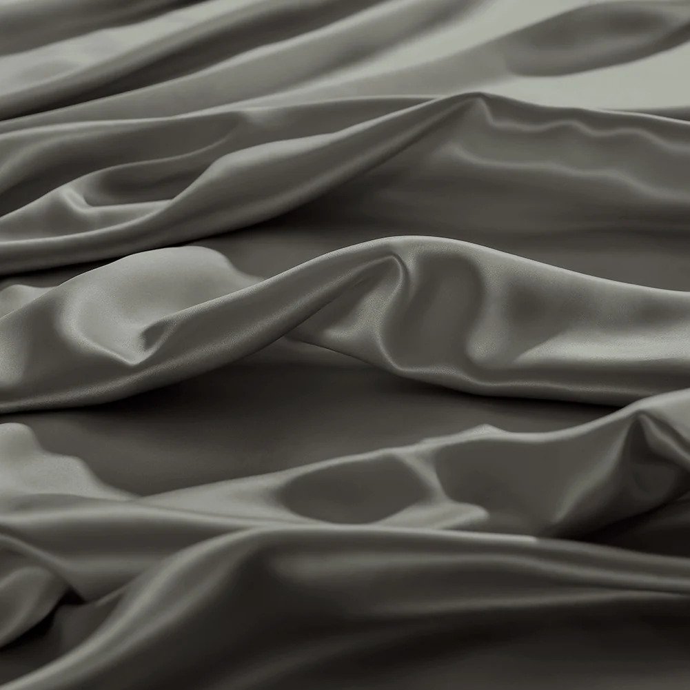 Silk Bed Linen -  Barbados - Charcoal