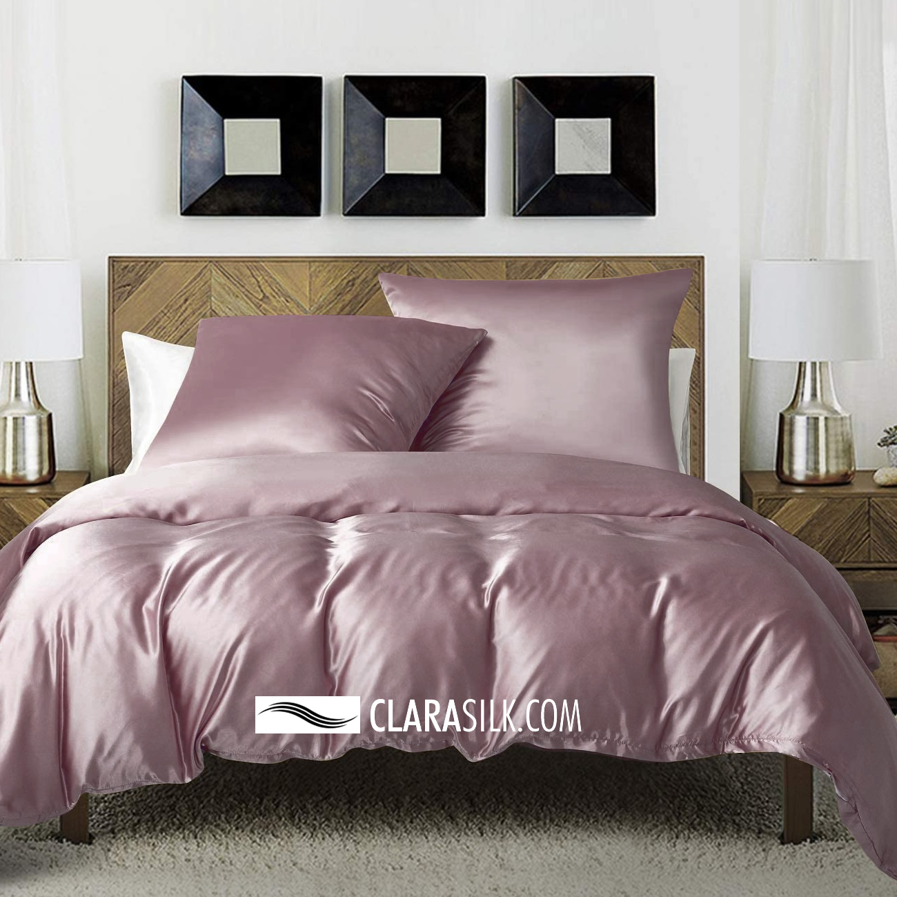 Silk Bed Linen -  Barbados - Purple