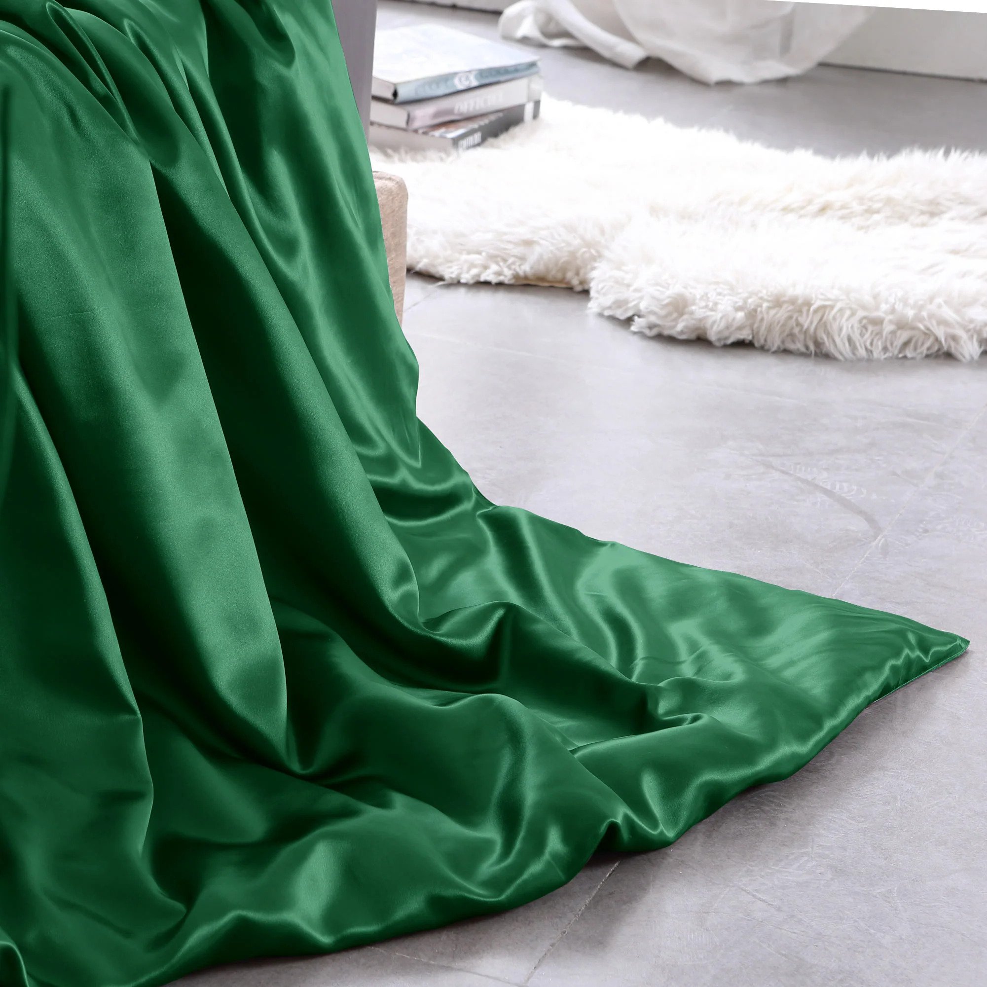 Silk Bed Linen -  Barbados - Emerald Green