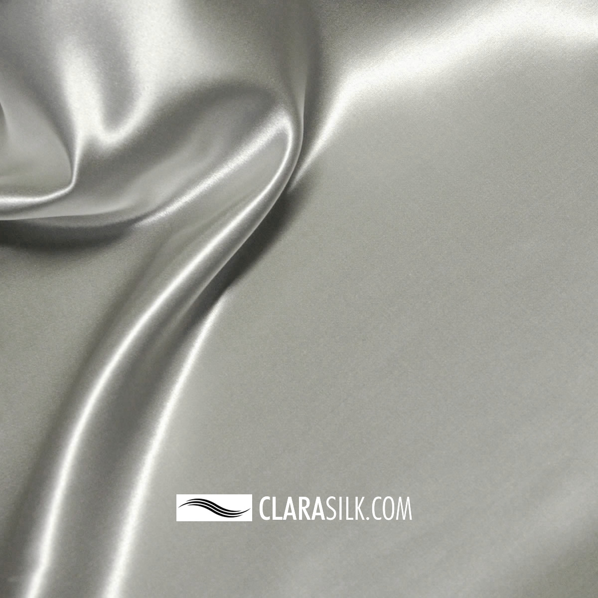 Silk Bed Linen - Helios - Light Silver Black - High Gloss